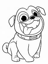 Coloring Pages Dog Puppy Pug Pals Print Color Kids Cartoon Sheet Coloringtop sketch template