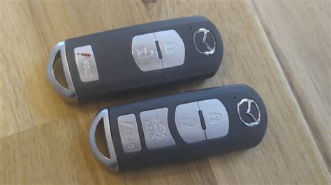 mazda key fob remote battery replacement diy youtube