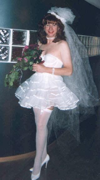 This Beautiful Crossdresser In Bridal Lingerie Is Betty Her Ensemble