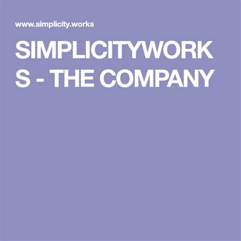 simplicityworks  company