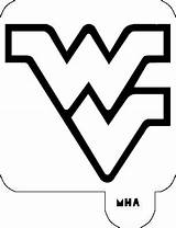 Logo Wv Virginia West Stencil Printable Wvu Coloring Pages Mountaineers Outline Mr Hair University State Template  Stencils Logodix sketch template