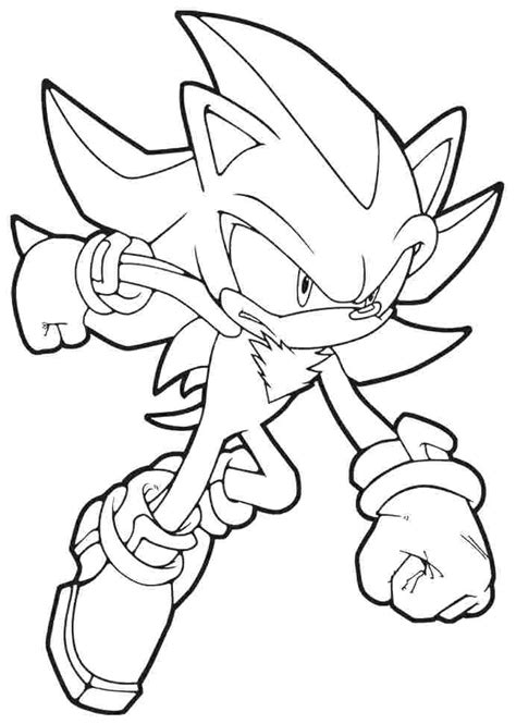 shadow classic sonic coloring pages digiphotomasters