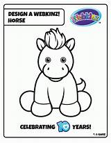 Coloring Webkinz Pages Pet Print Horse Contest Popular Coloringhome sketch template