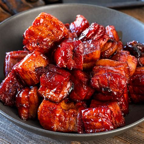 smoked pork belly burnt ends chiles  smoke