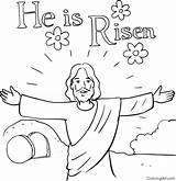 Coloring Pages Resurrection Jesus Easter Risen He Printable Sunday Preschoolers Colouring Kids Color Sheets Empty Tomb Print Easy Getcolorings Choose sketch template