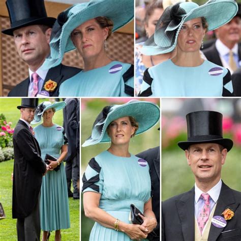 the earl and countess of wessex on day 2 of ascot edward looks dashing