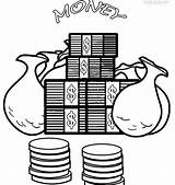 Money Coloring Pages Printable Mcduck Scrooge Kids Sheets Bank Drawing Color Saving Print Dollar Sign Getdrawings Coin Coins Colorings Monopoly sketch template