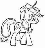 Coloring Applejack Girls Pony Little Pages Top sketch template