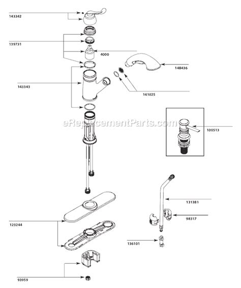 moen single handle kitchen faucet parts list besto blog
