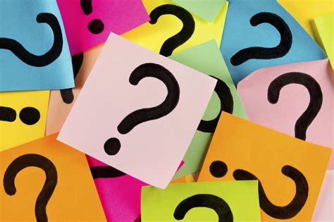 Coloured Cards With Question Marks Evidently Cochrane