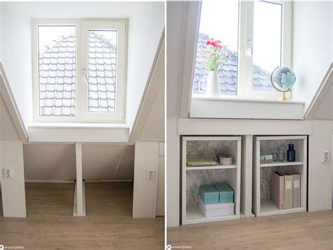 diy ganz einfach schraenke fuer dachschraegen bauen