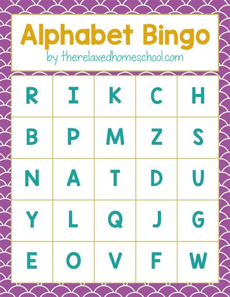 printable alphabet letters bingo game