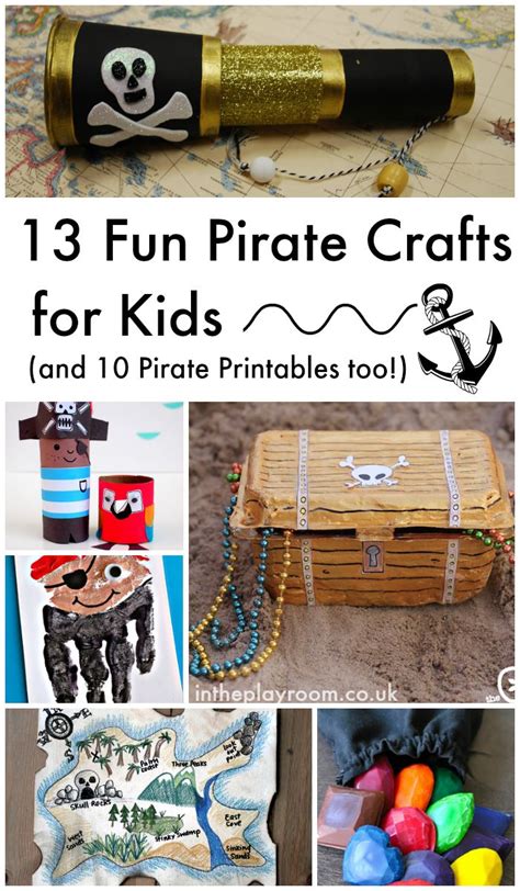 fun pirate crafts  kids   pirate printables