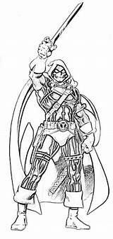 Taskmaster Marvel Drawing Capcom Vs Coloring Pages Template sketch template