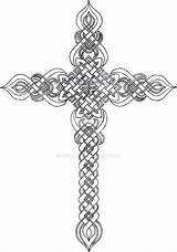Crosses Crowly Gothic sketch template