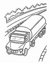 Tanker Truck Coloring Oil Pages Drawing Water Wheeler Kids Getcolorings Sketch Getdrawings Template sketch template