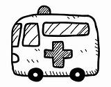 Ambulance Coloringcrew Cross Red Coloring sketch template