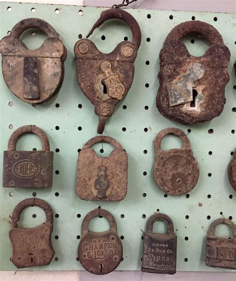 antique locks display