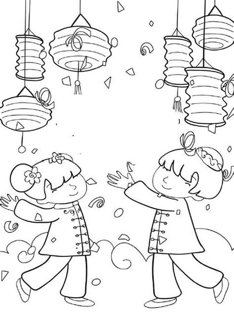 chinese  year coloring pages  printable chinese  year