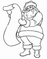 Santa Coloring Pages Christmas Claus Drawing Azcoloring Colouring sketch template