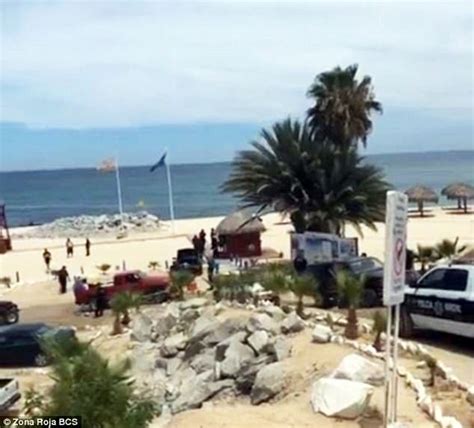 gunmen attack mexico s playa palmilla beach killing 3 daily mail online