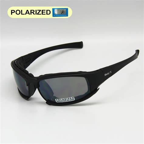 polarized daisy x7 army sunglasses military goggles 4 lens kit war