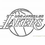 Coloring Lakers Pages Nba Angeles Los Coloringpages101 Kids Printable sketch template