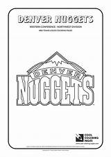 Coloring Nba Pages Nuggets Denver Basketball Logos Teams Cool Logo Clubs Team Colouring Kids Western Print Books sketch template