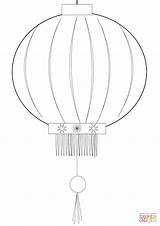 Lantern Chinese Coloring Pages Drawing Printable Year Paper China Getdrawings Dot Categories sketch template