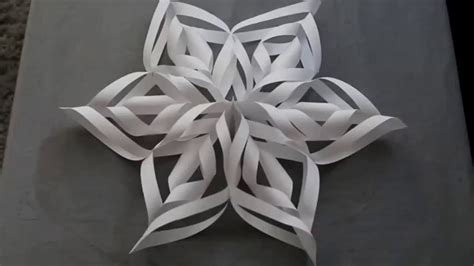 12 Easy 3d Paper Snowflake Patterns 4ee