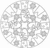 Mandala Malvorlagen Weihnachten Mandalas Ausmalen Ausmalbilder Ausdrucken Erwachsene Sheets Grundschule Pinguin Senioren Adult sketch template