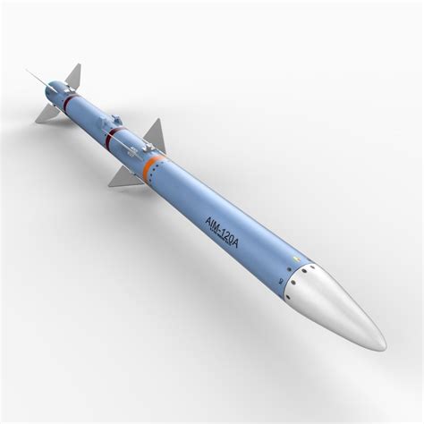 aim120 amraam air to air missile 3d model max obj 3ds c4d lwo lw
