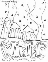 Winter Seasons Getcolorings Printables Doodles Classroomdoodles sketch template