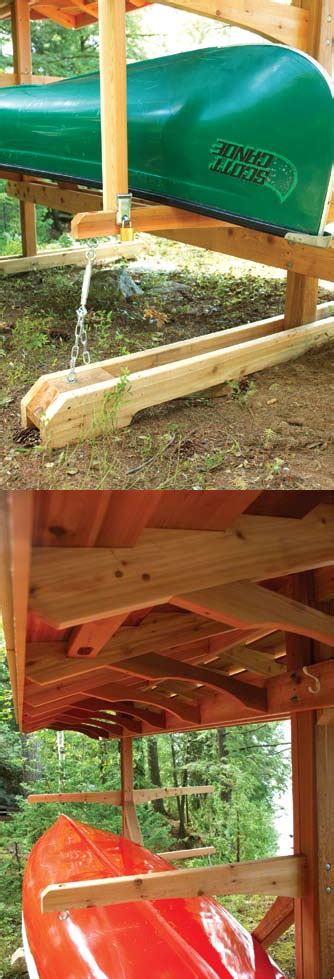 canoe boat rack wood plans