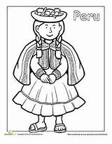 Peru Kids Coloring Activities Pages Peruvian Learning Worksheets Children Ten Mommymaleta Hispanic Multicultural Coloriage Girl Sheets Kindergarten Heritage Month Clothing sketch template