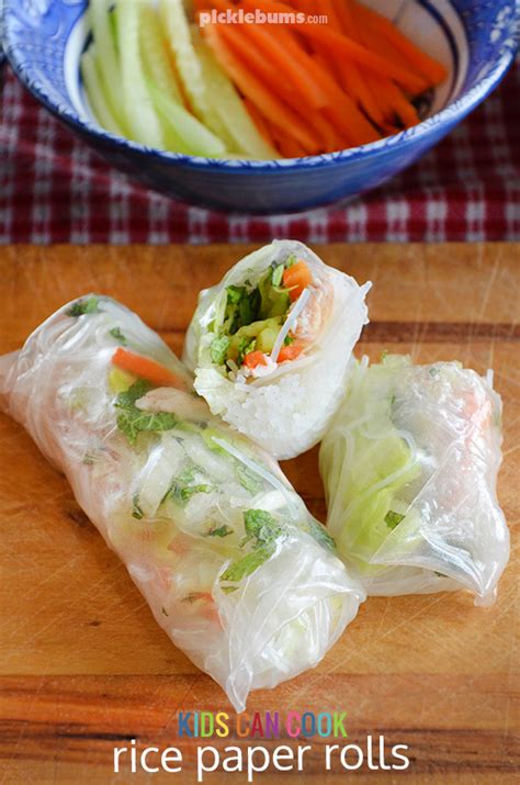 easy rice paper rolls  leftovers picklebums