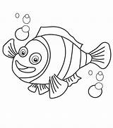 Nemo Clown Coloriage Poisson Bestappsforkids Insertion sketch template