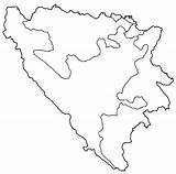 Bosnia Herzegovina Blank Districts Map Maps Mapsof Hover sketch template