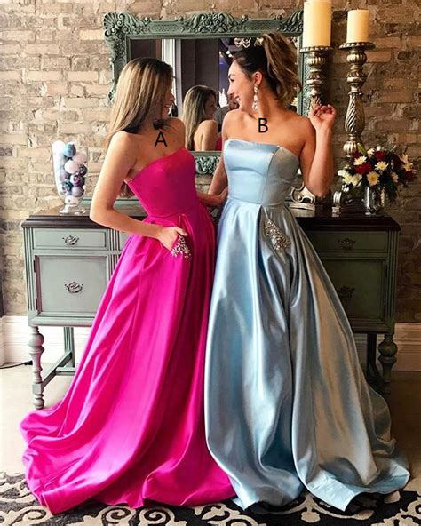 2017 Long Prom Dress Light Prom Dress Hot Pink Prom