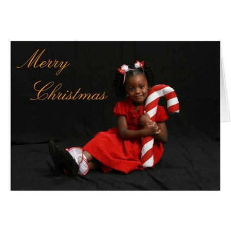 african american merry christmas card