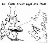 Ham Eggs Green Coloring Seuss Dr Pages Watching Food Printable Bettercoloring sketch template