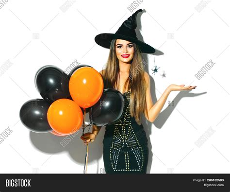 halloween party girl image and photo free trial bigstock