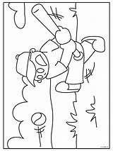 Honkbal Kleurplaten sketch template