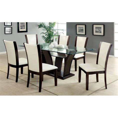 brown white  seater modern dining table rs  set puja plywood
