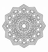 Mandalas Alhambra Dibujos Mandales Cj7 Geometricas Calaix Segon Anuncis Colorea Indulgy sketch template