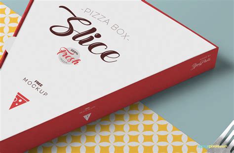 pizza slice box mockup zippypixels