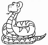 Serpenti Colorare Disegno sketch template