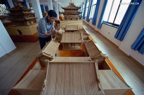 miniature buildings built  preserve skill  ancient chinese