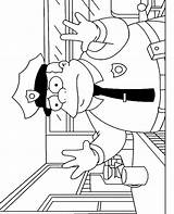 Simpsons Coloring Wiggum Colouring Topcoloringpages Clancy sketch template
