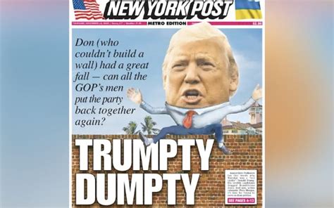 trumpty dumpty  president ridiculed    favourite newspaper